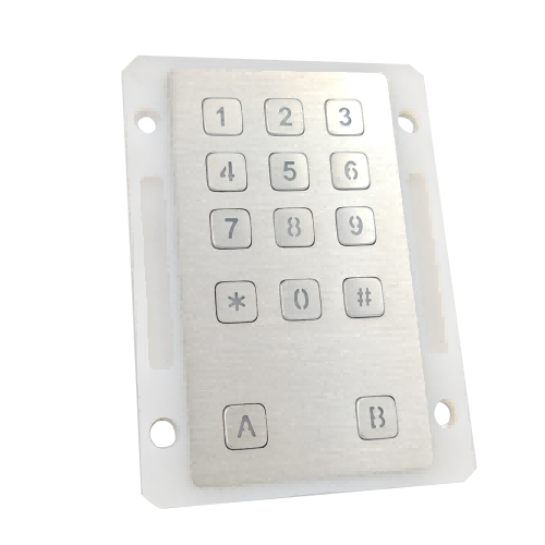 Keypado Custom Ticket Machine Keypad CT-KPS43-14-RM-BL